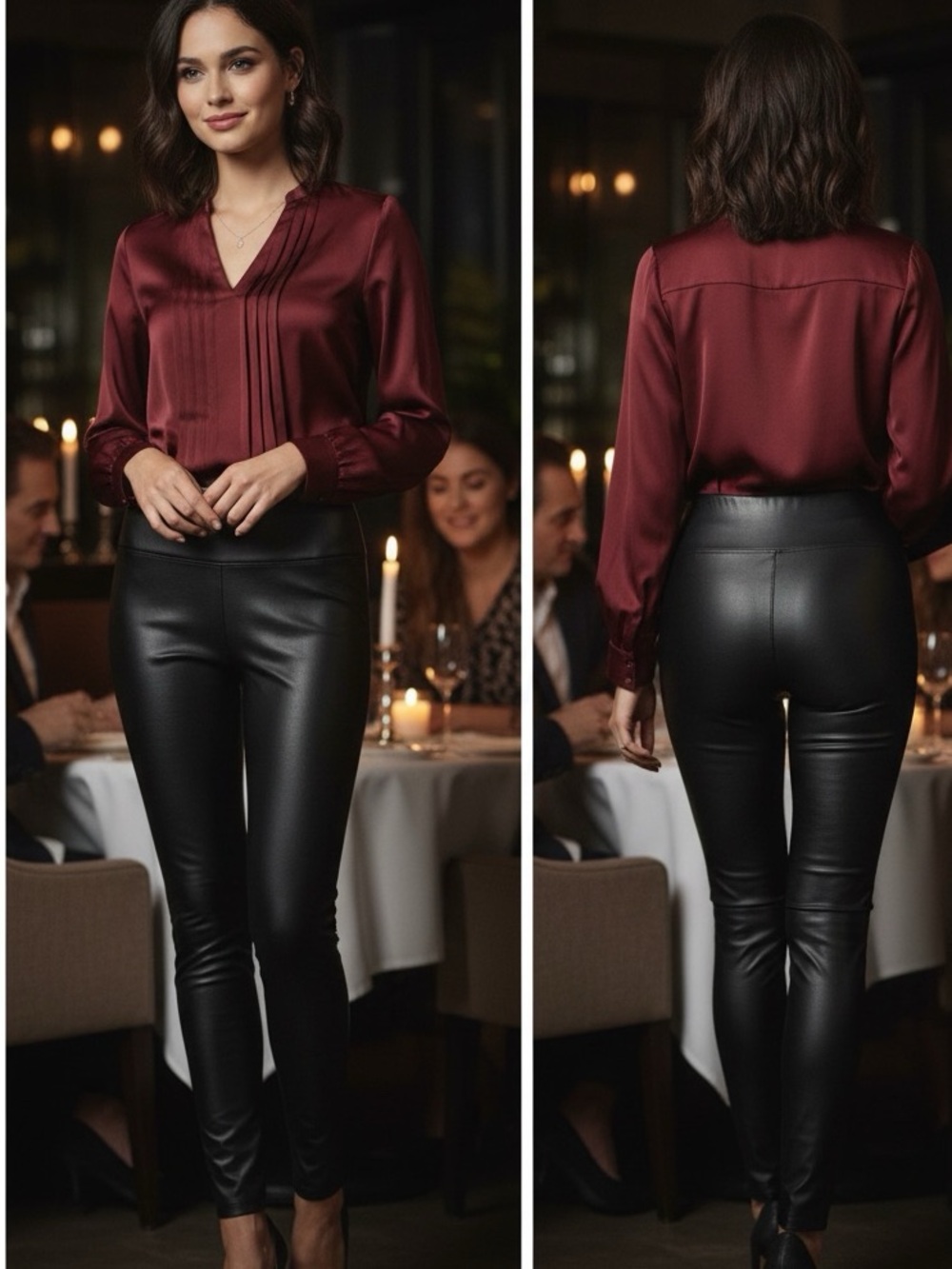 ARITZIA WILFRED FREE Daria Vegan Leather Leggings